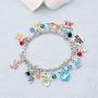 BEKECH Classic Movie Charm Bracelet for Women Vintage TV Series Moive Novel Inspired Gift for Movie TV Show Lovers Cosplay Costume Jewelry