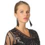 Metme Womens Vintage Style Crystal Simulated Pearl Chandelier Dangle Earrings Pendant Bridal Wedding