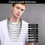 Richsteel Men Women Black/Brown Braided Wax Rope Necklace 2/3mm Wide 16”18'' 20'' 22'' 24'' 26'' 28'' 30'' Length Leather Necklace with Customizable Stainless Steel Clasp Waterproof