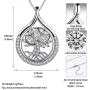 Besilver Tree of Life Drop Necklace Charm for Men 925 Sterling Silver Crystal Family Tree Pendant Necklace Women Guy Unisex Jewelry Grandma Mom Boyfriend Necklace Birthday Anniversary Gift FP0004W Besilver Tree of Life Drop Necklace Charm for Men 925 Sterling Silver Crystal Family Tree Pendant Necklace Women Guy Unisex Jewelry Grandma Mom Boyfriend Necklace Birthday Anniversary Gift FP0004W