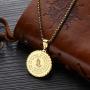 Scripture Stainless Steel Pendant Necklace Metal Necklace for Mens and Womens