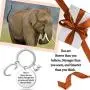 G-Ahora Elephant Keychain with Initial Elephant Charm You are Braver Elephant Gift for Women Girl G-Ahora Elephant Keychain with Initial Elephant Charm You are Braver Elephant Gift for Women Girl