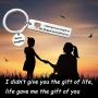 Zuo Bao Stepdaughter Gifts Daughter in Law Keychain I Didnt Give You The Gift of Life Life Gave Me The Gift of You Stepson Keychain Stepmom Gifts