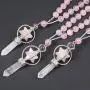 rockcloud Merkaba Star Stone Pendant Necklace Hematite Beads Energy Chakra Reiki Crystal Healing rockcloud Merkaba Star Stone Pendant Necklace Hematite Beads Energy Chakra Reiki Crystal Healing