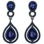 BriLove Womens Wedding Bridal Crystal Teardrop Infinity Chandelier Dangle Earrings BriLove Womens Wedding Bridal Crystal Teardrop Infinity Chandelier Dangle Earrings