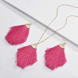 Feather Shape Fine Thread Tassel Hook Earrings Handmade Silky Thread Fringe Earring Jewelry Sets