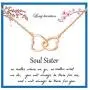 Soul Sister Pendant Necklace for Sister Gift Two Interlocking Heart Necklace Friendship Necklace Jewelry Women Soul Sister Pendant Necklace for Sister Gift Two Interlocking Heart Necklace Friendship Necklace Jewelry Women
