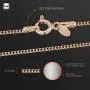 14K Rose Gold Plated on 925 Sterling Silver 1.3 mm Curb Chain Necklace Length 18'' inch / 45 cm (18)