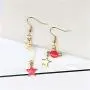 Gmillions Fashion 8 Pairs Moon and Star Earth Planet Drop Asymmetric Earrings Long Pendant Dangle Jewelry for Woman Girls