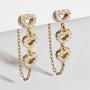 Heart Earrings Studs with Cubic Zirconia 18K Gold/White Gold/Rose Gold Plated Mini CZ Micro-Pave Stud Earrings For Women