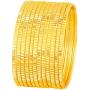 Touchstone New Indian Bollywood Fine Cut Channel Work Thin Designer Bangle Bracelets. Set of 12. in Antique Gold Tone for Women.