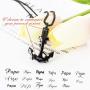 Urns for Human Ashes Necklace Cremation Jewelry Black Anchor Navy Friendship Memorial Gift