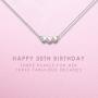 30th Birthday Gifts for Women - Sterling Silver Necklace Three Pearls for Her 3 Decades - 30 Years Old Jewelry Gift Idea