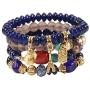 Twinfree 8 Pcs Bohemian Bracelets for Women Boho Multilayer Tassel Bracelet Set Statement Charm Bangle