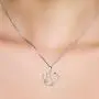 YFN Cat Necklaces 925 Sterling Silver Two-Tone Heart Jewelry, Love Heart Necklace for Women,Girls Cat Lovers