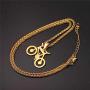 UMtrade Bicycle Jewelry Men Cycling Enthusiast Pendant Stainless Steel Bike Necklace