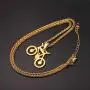 UMtrade Bicycle Jewelry Men Cycling Enthusiast Pendant Stainless Steel Bike Necklace