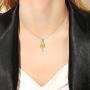 KINGWHYTE 925 Sterling Silver for Women Silver Jewelry Necklace 18+2'' Chain