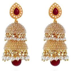 Crunchy Fashion Traditional Indian Jewelry Jhumki Jhumka Earrings for Women
