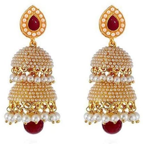 Crunchy Fashion Traditional Indian Jewelry Jhumki Jhumka Earrings for Women