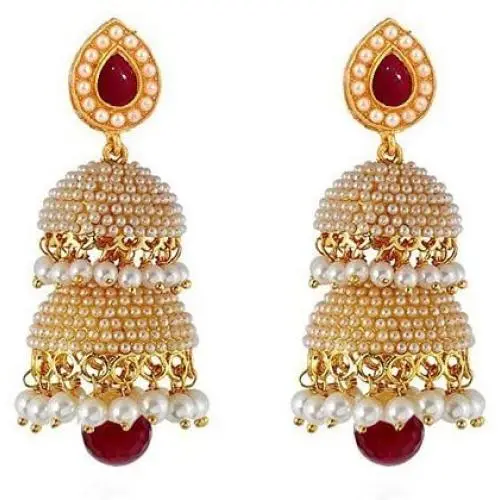 Crunchy Fashion Traditional Indian Jewelry Jhumki Jhumka Earrings for Women