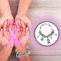 Lola Bella Gifts Crystal '' Keep the Faith'' Pink Ribbon Breast Cancer Awareness Charm Bracelet with Gift Box