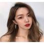 YUNXI new design wheat ear Earrings Fashion elegant Leaf Earrings Korean sexy women jewelry zircon Halloween Earrings