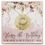 70th Birthday Gifts For Women 925 Sterling Silver Six Circle Rings One Golden Ring Pendant Necklace For Her Chain Adjust From 17'' to 19'' Extender