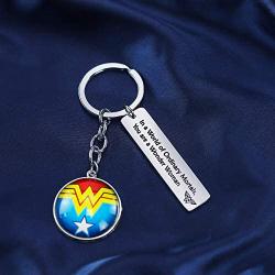 TOGON Wonder Woman Gift for Women Men Inspired Gift Girl Power Diana Prince Gift in a World of Ordinary Mortals You are a Wonder Woman Graduation Gifts