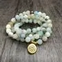 Self-Discovery 108 Natural Beads Japa Mala Yoga Wrap Bracelet Necklace with Lotus Seed Charm for Prayer Self-Discovery 108 Natural Beads Japa Mala Yoga Wrap Bracelet Necklace with Lotus Seed Charm for Prayer