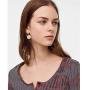Gold Circle Round Disc Drop Earrings Small Cute Coin Dangle Hoop Earrings for Women Minimalist Jewelry for Girls