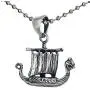 Jewelry Viking Dragonship Boat Ship Dragon Amulet Charm Silver pewter pendant necklace w Silver Ball Chain Jewelry Viking Dragonship Boat Ship Dragon Amulet Charm Silver pewter pendant necklace w Silver Ball Chain