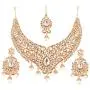 Touchstone Indian Bollywood Bridal Jewelry Necklace in Antique Gold Tone for Women Touchstone Indian Bollywood Bridal Jewelry Necklace in Antique Gold Tone for Women