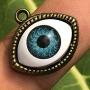 All seeing Evil Eye Malochio Malocchio Tomodachi Illuminati Fashion Jewelry Talisman Protection Amulet Brass Mens Pendant Necklace Charm no chain for men women boys girls w Black Adjustable Cord