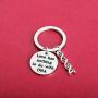 Zuo Bao Step Parent Jewelry for Step Children Love Has Nothing to Do with DNA Daughter/Mother in Law Keychain Birthday Keyring Gift for Stepmom,Stepdad,Stepson,Stepdaughter