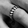 Men Gothic Skull Ring, Statement Bully Ring, Retro Hawk Rings Stainless Steel Day of The Dead Mens Jewelry