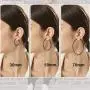 Statement Hoop Earrings for Women, 316L Stainless Steel Round/Star/Heart Big Hoop Earrings, Gift for Her (with Gift Box) Statement Hoop Earrings for Women, 316L Stainless Steel Round/Star/Heart Big Hoop Earrings, Gift for Her (with Gift Box)