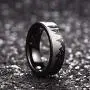 King Will Mens 6mm Tungsten Carbide Ring Inlaid with Seagull Pattern Black High Polished King Will Mens 6mm Tungsten Carbide Ring Inlaid with Seagull Pattern Black High Polished