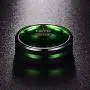 NUNCAD 8mm Black Tungsten Rings for Men Women Red/Green Groove Wedding Bands Beveled Edges Comfort Fit Size 6-16 NUNCAD 8mm Black Tungsten Rings for Men Women Red/Green Groove Wedding Bands Beveled Edges Comfort Fit Size 6-16