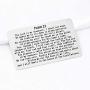 FUSTYLE Psalm 23:4 Bible Verse Dog Tag Keyring/Necklace Christian Jewelry Religious Inspirational Gift