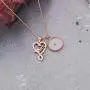 KUIYAI Mustard Seed Necklace Faith Love Heart Pendant Necklace Faith Charm with Mustard Seed Religious Jewelry Inspirational Christian Gift