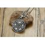 XUANPAI Stainless Steel Inverted Pentagram Satanic Sabbatic Goat Lucifer Wiccan Pewter Pendant Seal of Satan Sigil of Lucifer Necklace for Men Women
