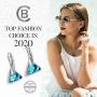 Chic Bijoux Drop and Dangle Earrings for Women with Leverback - Made with 925 Sterling Silver and Swarovski Crystals - Hypoallergenic, Gift for Mom