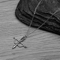Sportybella Archery Charm Necklace - Girls Bow and Arrow Jewelry, for Women, Teens and Girls