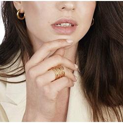 Gold Plated Statement Ring Handmade 14K Gold Filled Wrapped up Ring Overlapping Intertwined Entwined Crisscross Crossover Knotted Statement Wire Wrap Band