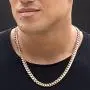 LIFETIME JEWELRY 9mm Cuban Link Chain Necklace for Men and Women 24k Gold Plated LIFETIME JEWELRY 9mm Cuban Link Chain Necklace for Men and Women 24k Gold Plated