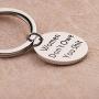 BAUNA Feminism Jewelry Women Inspiration Keychain Girl Power Gift Women Don’t Owe You Shit Feminist Female Equality Key Ring