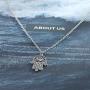 Olbye Hamsa Pendant Necklace Silver Hamsa Hand Necklace Choker Minimal Necklace Jewelry for Women and Girls