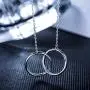 Soul Sisters Necklace, Graduation Gifts for Sister - Sterling Silver Two-Circle Pendant Necklace Engraved''Soul Sister'' Soul Sisters Necklace, Graduation Gifts for Sister - Sterling Silver Two-Circle Pendant Necklace Engraved''Soul Sister''