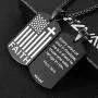 HZMAN American Flag Patriotic Cross Dog Tag Religious Faith Jewelry Pendant Necklace HZMAN American Flag Patriotic Cross Dog Tag Religious Faith Jewelry Pendant Necklace